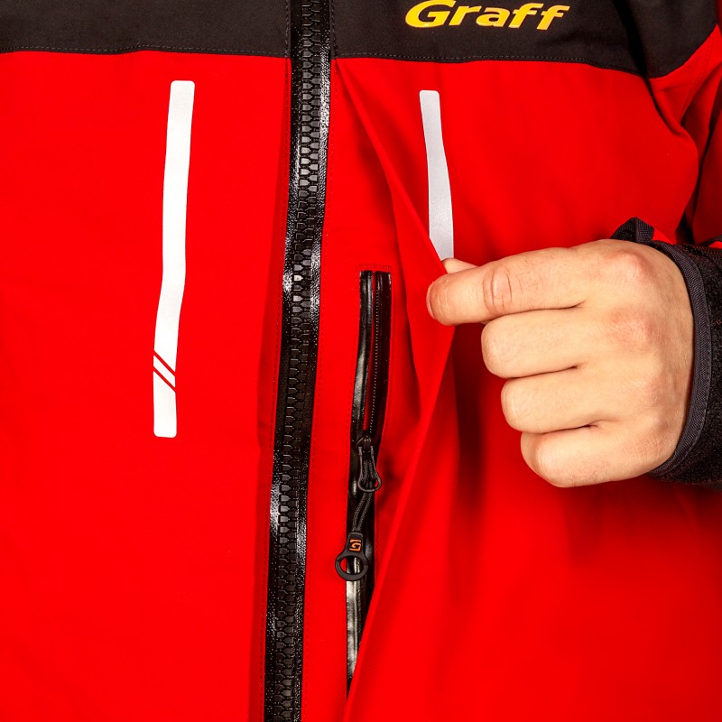 Костюм рыболовный зимний (поплавок -15) (215-О-В-4, черно-красный)