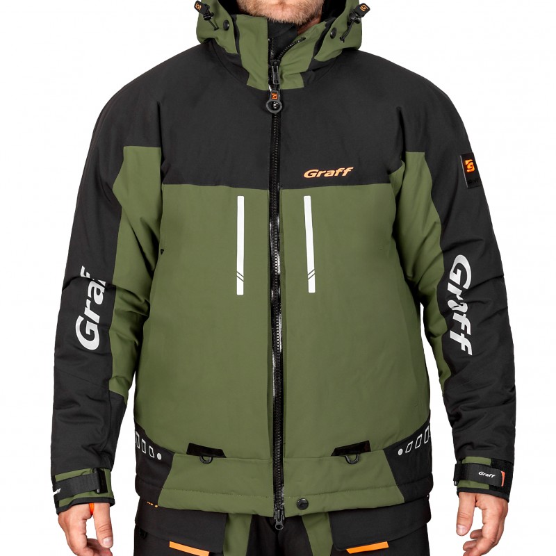 Костюм рыболовный зимний (поплавок -15) (215-О-В-7/1, черно-оливковый)