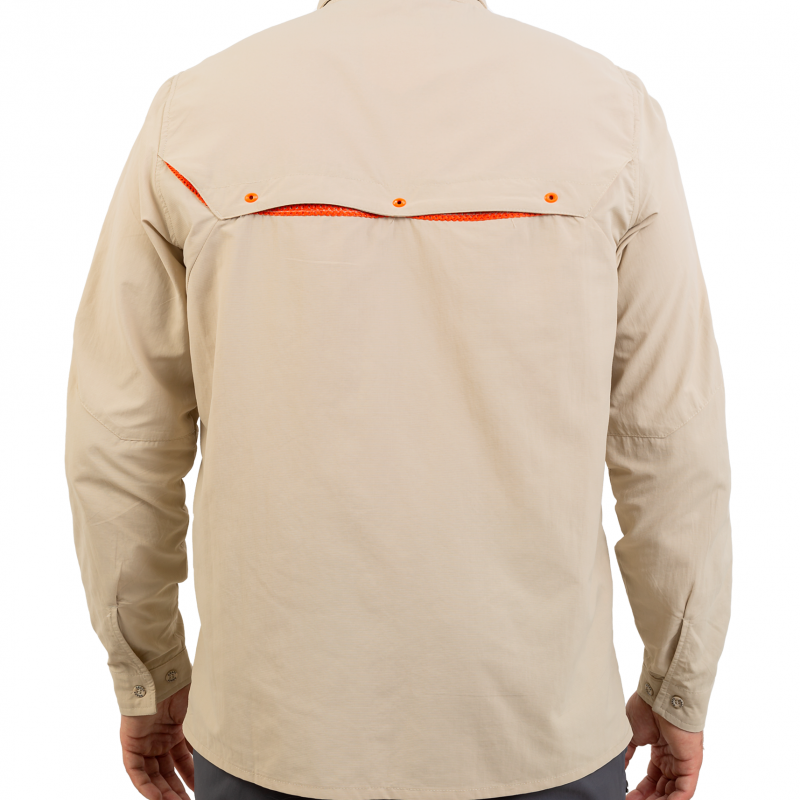 Рубашка с УФ-защитой UPF50 бежевая 807-KO-CL