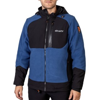 Куртка флисовая водонепронецаемая синяя 562-WS-3