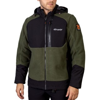 Куртка флисовая водонепронецаемая оливковая 562-WS