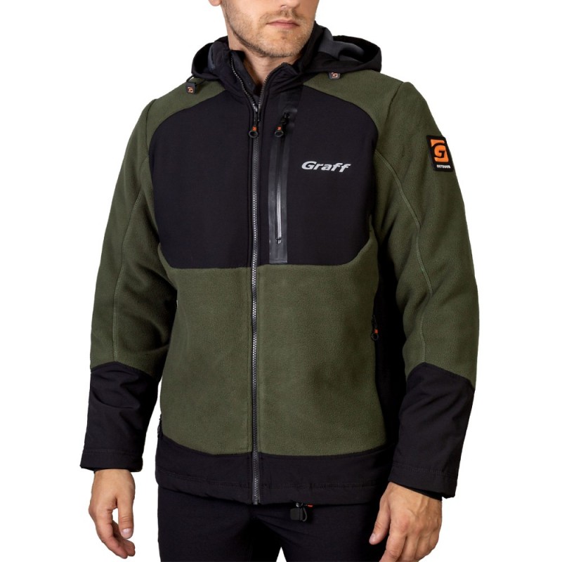 Куртка флисовая водонепронецаемая оливковая 562-WS