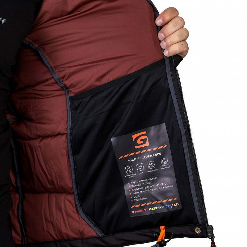 Куртка мембранная Primaloft карбон 645-O-8